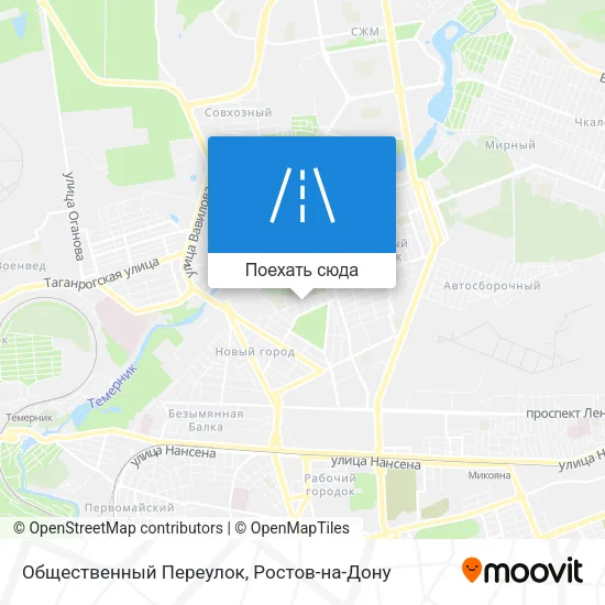 Карта Общественный Переулок