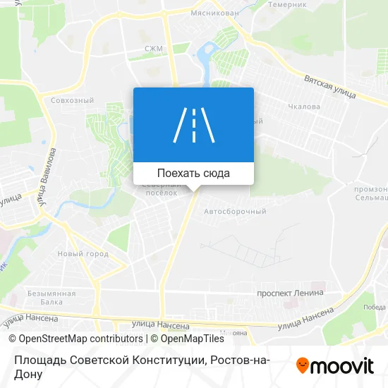 Карта Площадь Советской Конституции