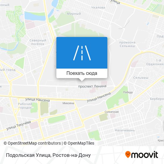 Карта Подольская Улица