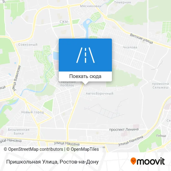 Карта Пришкольная Улица