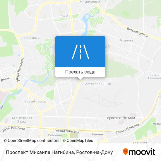 Карта Проспект Михаила Нагибина