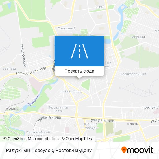 Карта Радужный Переулок