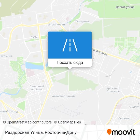 Карта Раздорская Улица