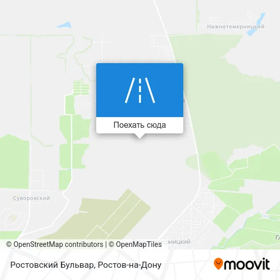 Карта Ростовский Бульвар