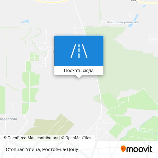 Карта Степная Улица