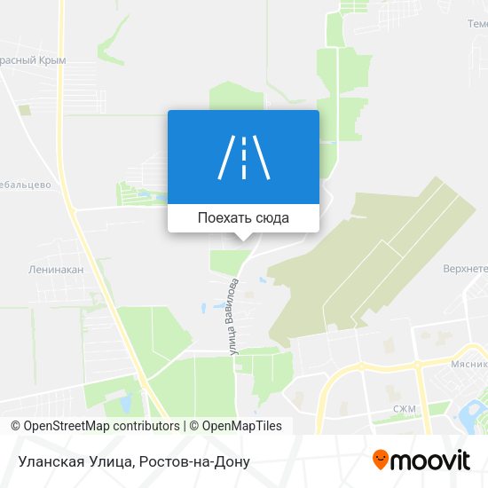 Карта Уланская Улица