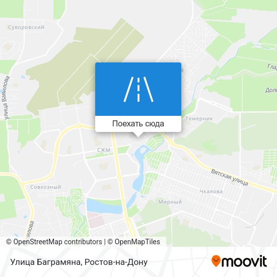 Карта Улица Баграмяна