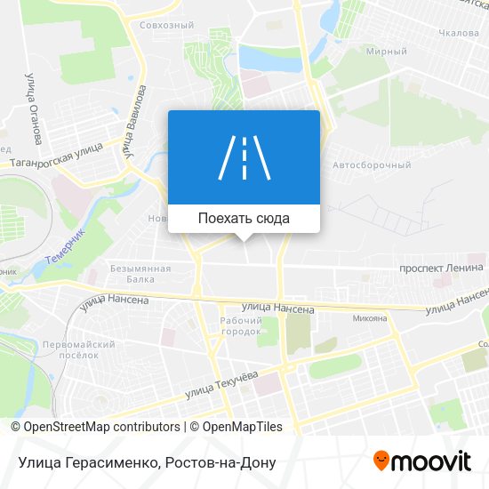 Карта Улица Герасименко