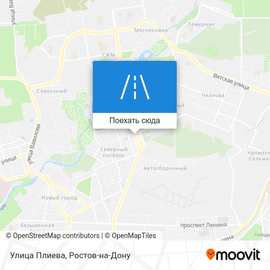 Карта Улица Плиева