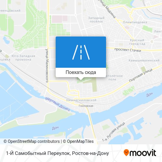 Карта 1-Й Самобытный Переулок