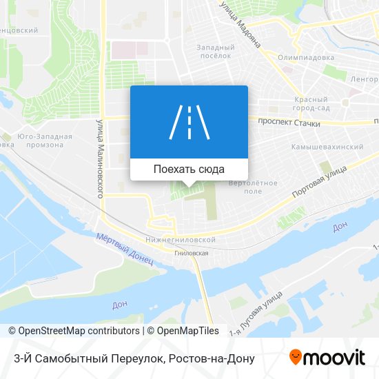 Карта 3-Й Самобытный Переулок