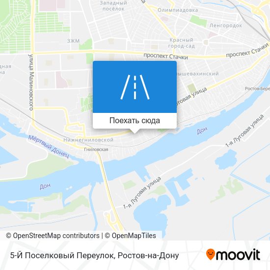Карта 5-Й Поселковый Переулок