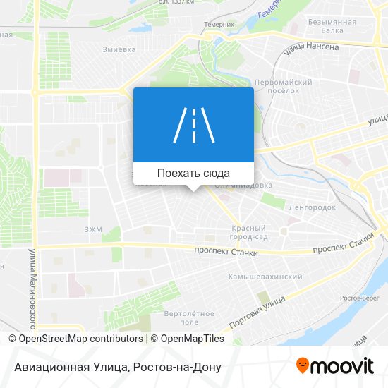 Карта Авиационная Улица