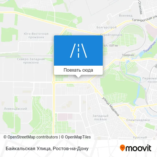 Карта Байкальская Улица