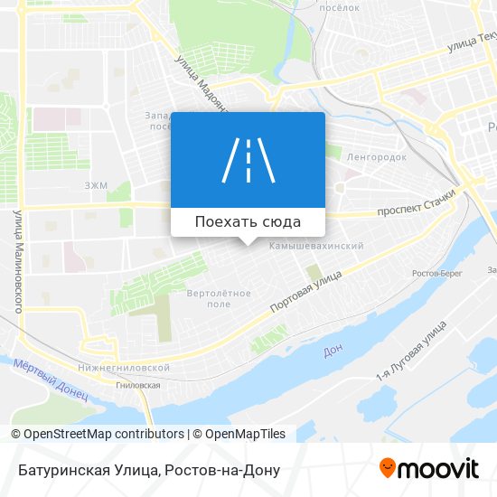Карта Батуринская Улица