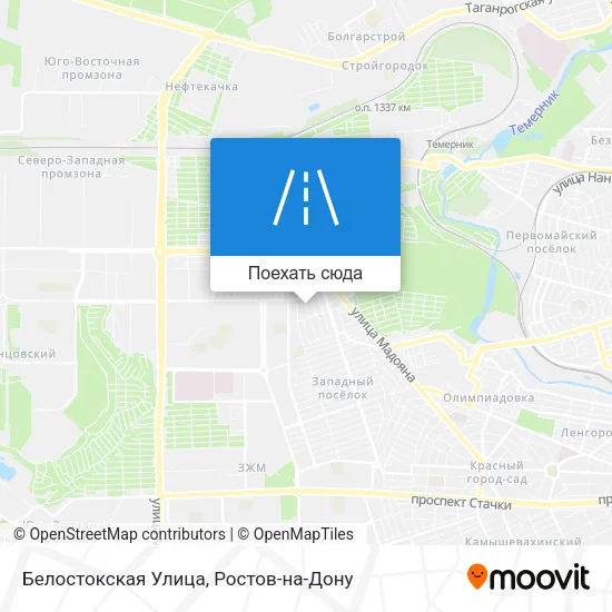 Карта Белостокская Улица