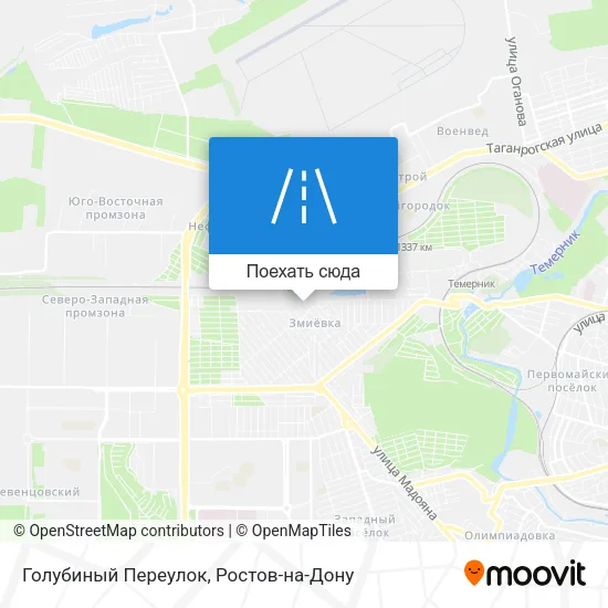 Карта Голубиный Переулок