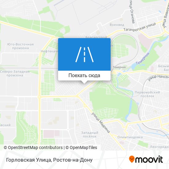 Карта Горловская Улица