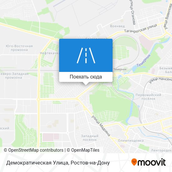 Карта Демократическая Улица