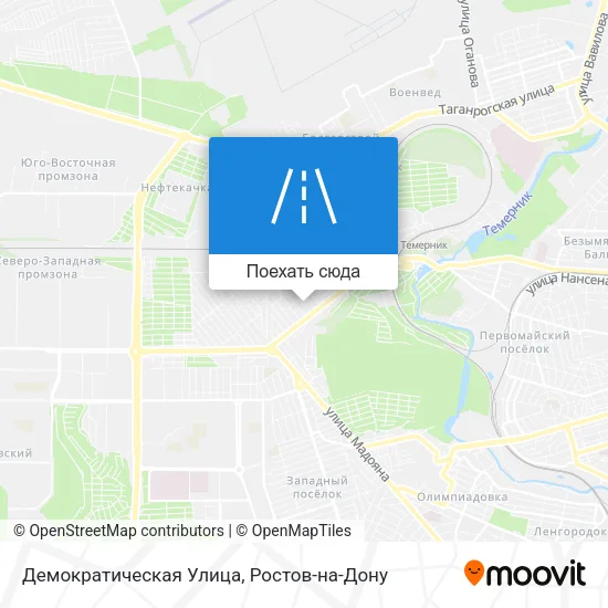 Карта Демократическая Улица