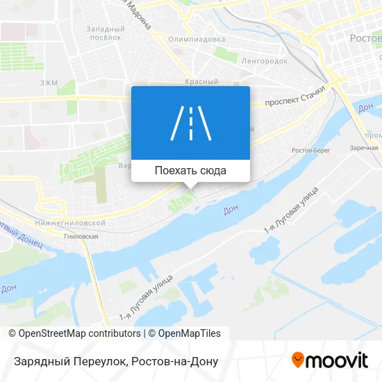 Карта Зарядный Переулок
