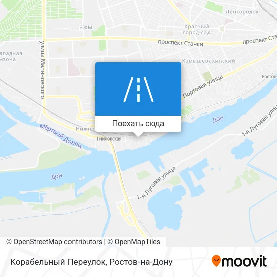 Карта Корабельный Переулок