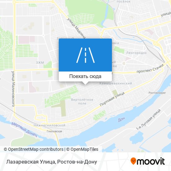 Карта Лазаревская Улица