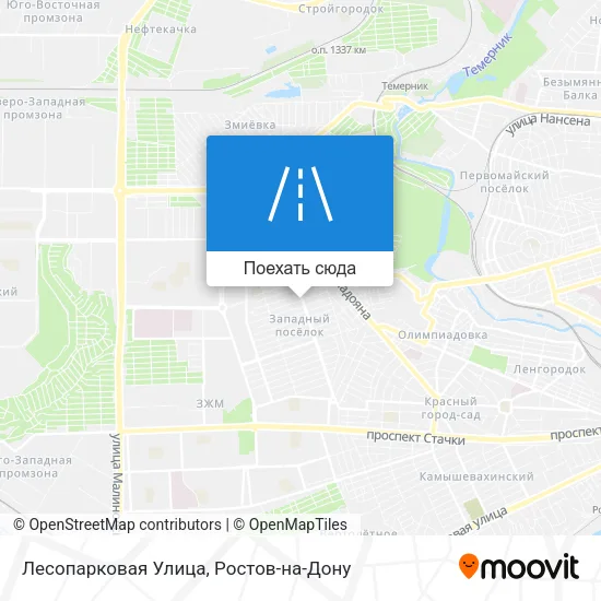Карта Лесопарковая Улица