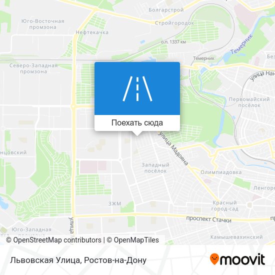 Карта Львовская Улица