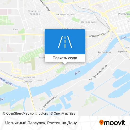 Карта Магнитный Переулок