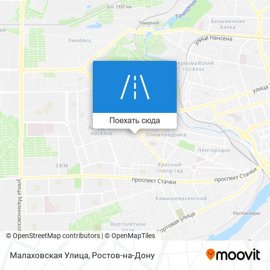Карта Малаховская Улица