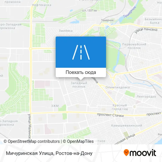 Карта Мичуринская Улица