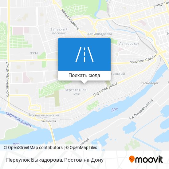 Карта Переулок Быкадорова