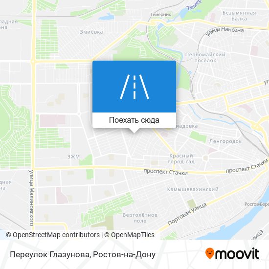 Карта Переулок Глазунова
