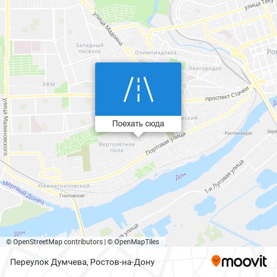 Карта Переулок Думчева