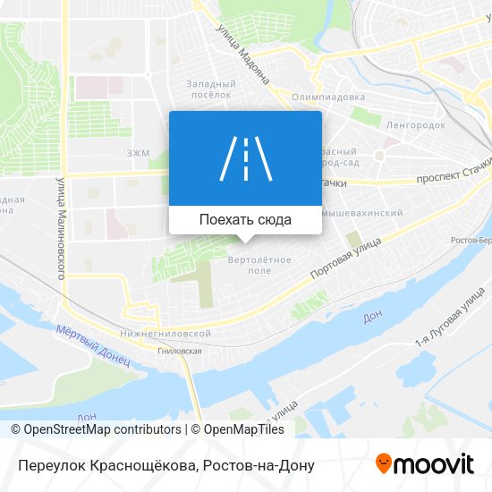 Карта Переулок Краснощёкова