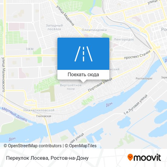 Карта Переулок Лосева