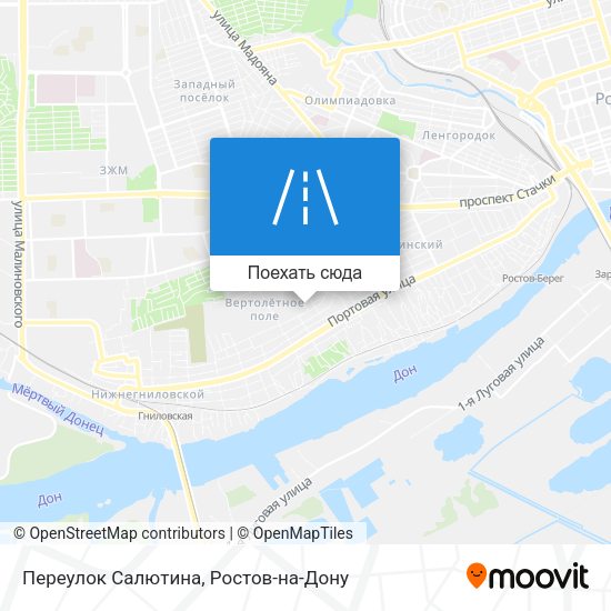 Карта Переулок Салютина