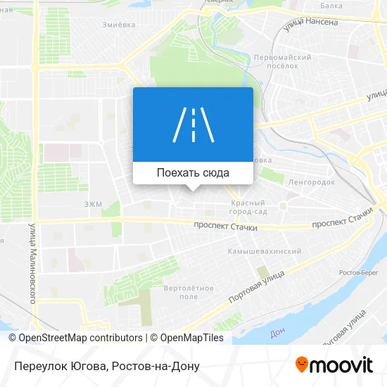 Карта Переулок Югова