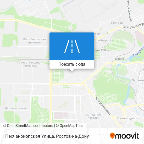 Карта Песчанокопская Улица