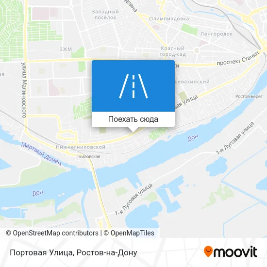 Карта Портовая Улица