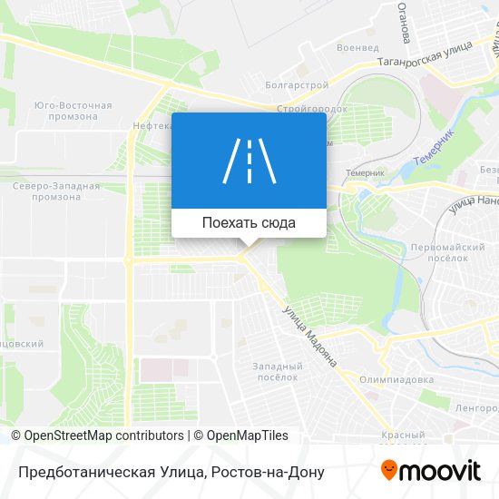 Карта Предботаническая Улица