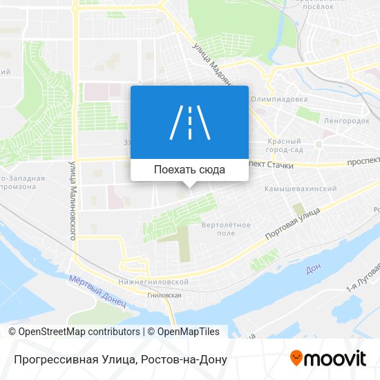 Карта Прогрессивная Улица