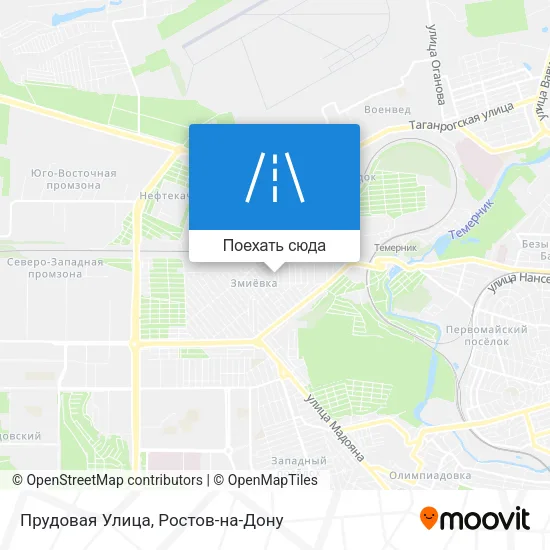 Карта Прудовая Улица