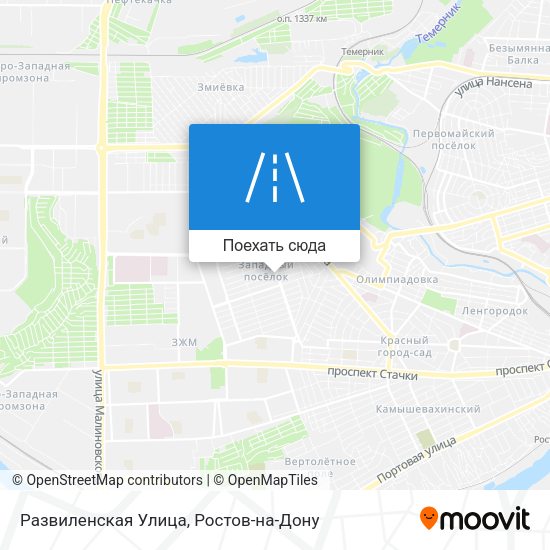 Карта Развиленская Улица