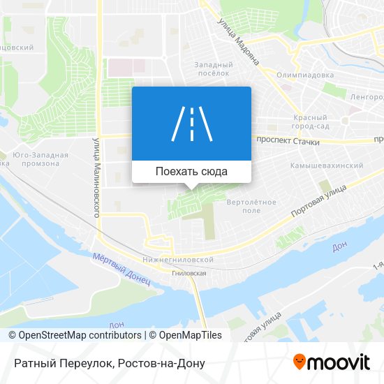 Карта Ратный Переулок