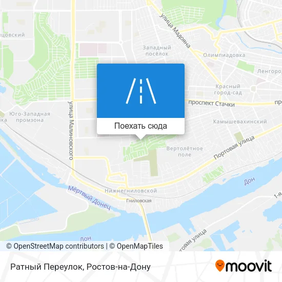 Карта Ратный Переулок