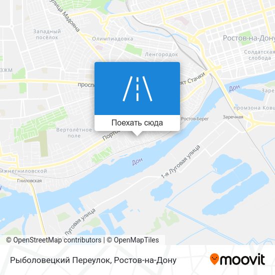 Карта Рыболовецкий Переулок
