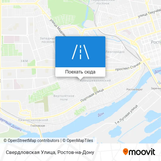 Карта Свердловская Улица
