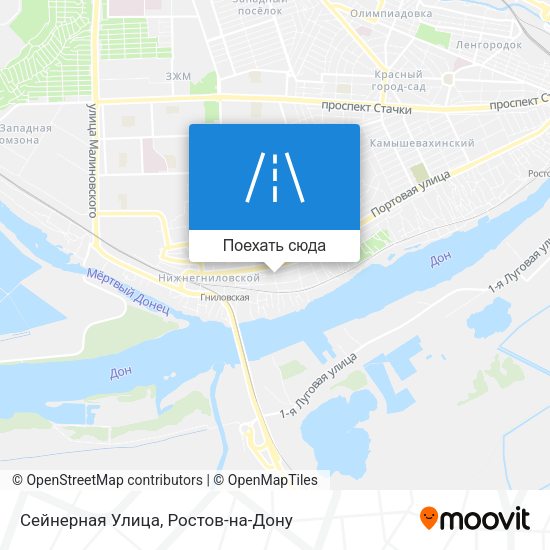 Карта Сейнерная Улица